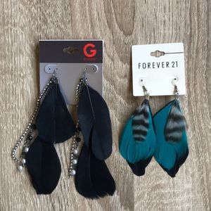 Feather earrings